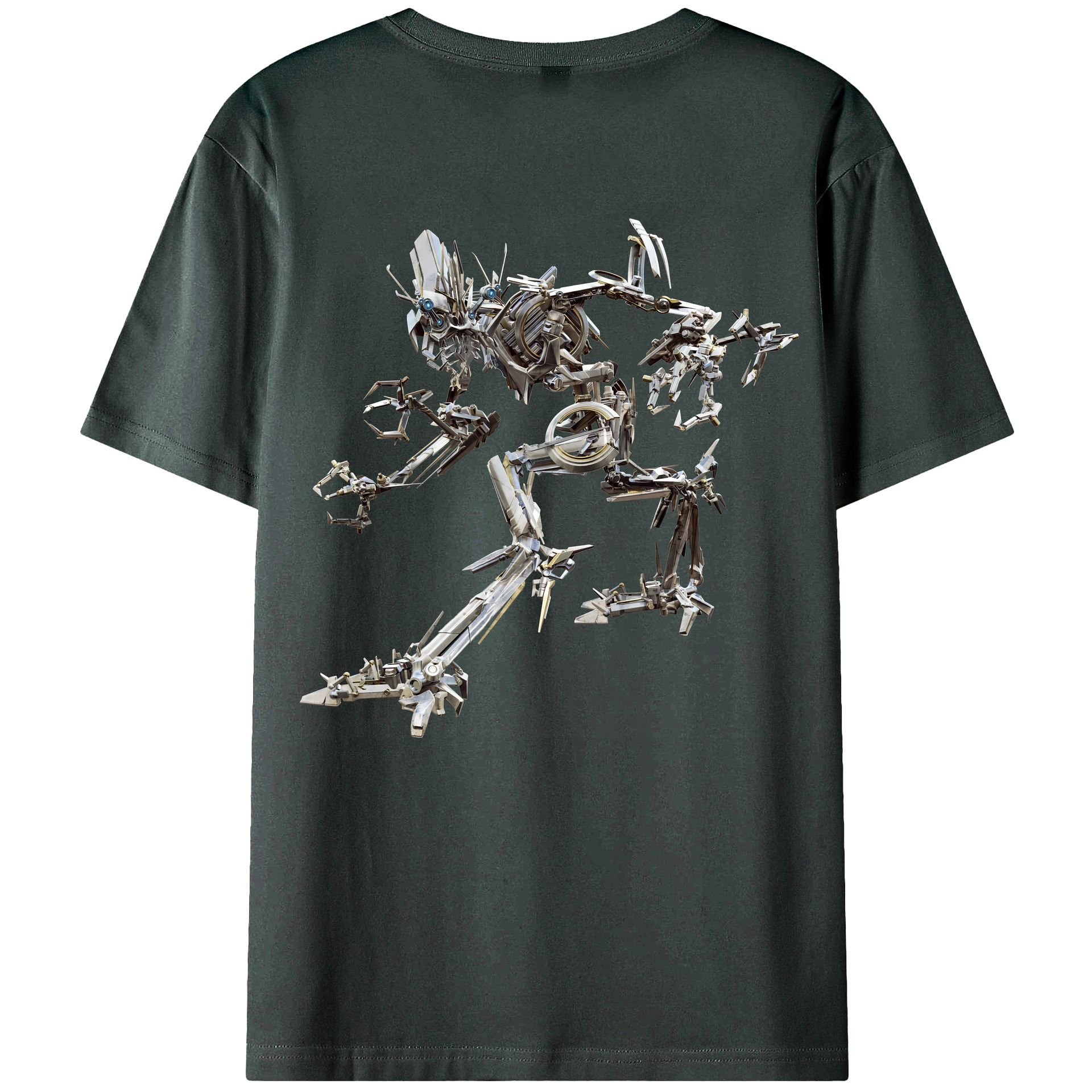 （画像用） Transformers トランスフォーマー 綿100％ メンズ半袖Tシャツ（バックプリント） 通気性